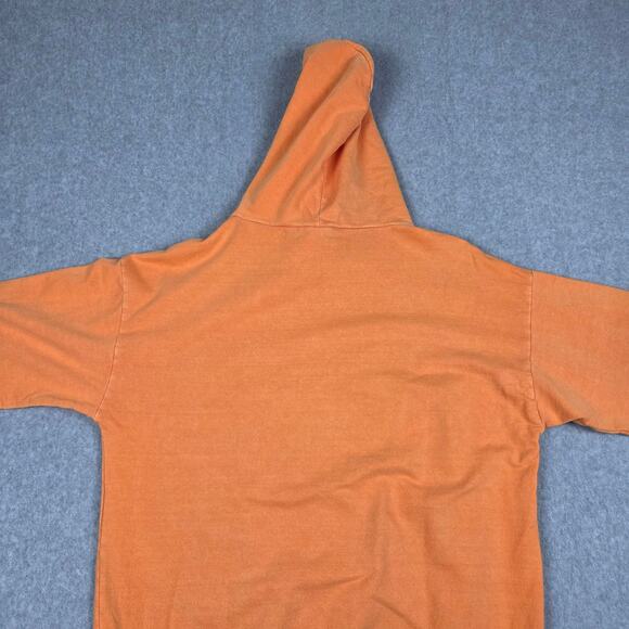 NWT Only NY Mens Large Orange Hoodie Sweatshirt FLAWED - Picture 9 of 15